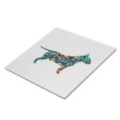 ブルテリア犬の恋人 タイル (側面)