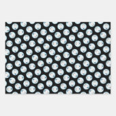 ブルテリア絵を描の白い英語かわいいドッグアート ラッピングペーパーシート (正面3)