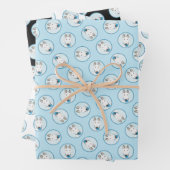 ブルテリア絵を描の白い英語かわいいドッグアート ラッピングペーパーシート (インサイチュ)