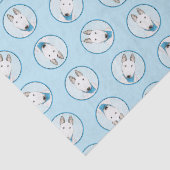 ブルテリア絵を描の白い英語かわいいドッグアート 薄葉紙 (詳細)