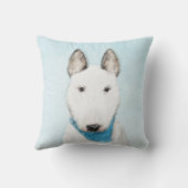 ブルテリア絵画ズ – かわいいオリジナルドッグアート クッション (裏面)