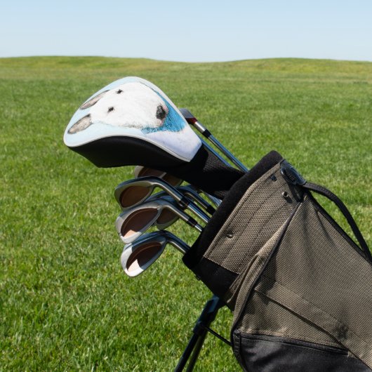 ブルテリア絵画ズ – かわいいオリジナルドッグアート ゴルフヘッドカバー (インサイチュ)