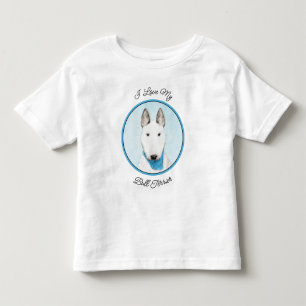 ブルテリア絵画ズ – かわいいオリジナルドッグアート トドラーTシャツ