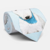 ブルテリア絵画ズ – かわいいオリジナルドッグアート ネクタイ (ロール)