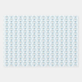 ブルテリア絵画ズ – かわいいオリジナルドッグアート ラッピングペーパーシート (正面2)