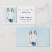 ブルテリア絵画ズ – かわいいオリジナルドッグアート 名刺 (正面/裏面)