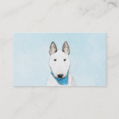 ブルテリア絵画ズ – かわいいオリジナルドッグアート 名刺 (裏面)