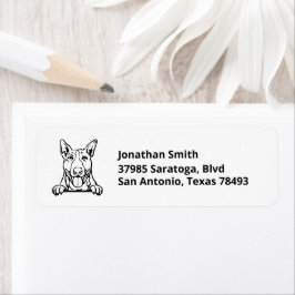 ブルテリア |イメージの差出人住所 ラベル