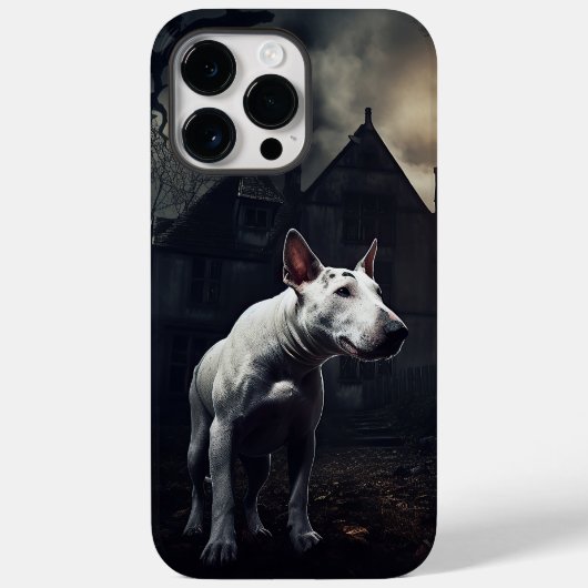 ブルテリア ハロウィーン スケアリー Case-Mate iPhoneケース (裏面)