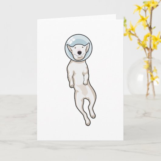 ブルテリア 宇宙 カード (黄色い花)