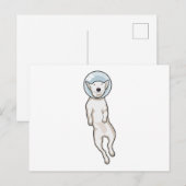 ブルテリア 宇宙 ポストカード (正面/裏面)