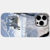 ブルテリア 雪を降らせて クリスマス Case-Mate iPhoneケース (裏面 (横))
