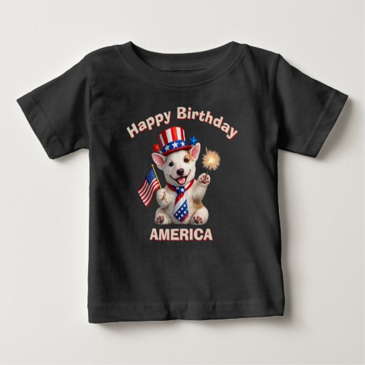 ブルテリア (2t) 愛国少年Tシャツ ベビーTシャツ (正面)