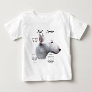 ブルテリア(wht)履歴デザイン ベビーTシャツ