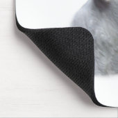 ブルテリア(wht)履歴デザイン マウスパッド (コーナー)