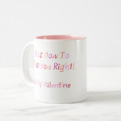 ブルテリアValentineMug ツートーンマグカップ (正面左)