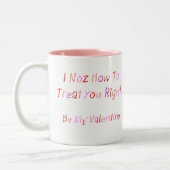 ブルテリアValentineMug ツートーンマグカップ (左)