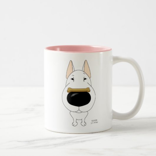 ブルテリアValentineMug ツートーンマグカップ (右)