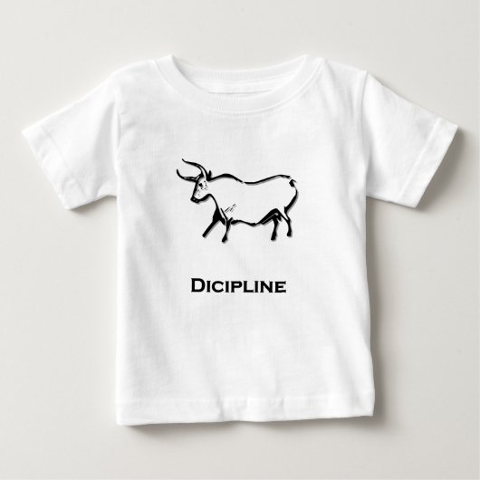 ブルディシプリン黒 ベビーTシャツ (正面)