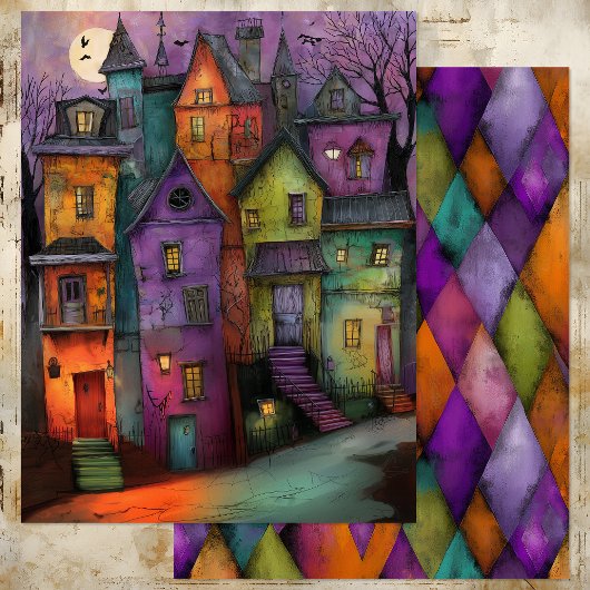 ブルトネスクハロウィーンタウン紙シート