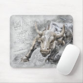 ブルトロマーケットメルカドストックマネーディネロ金ゴールド マウスパッド (マウス)