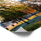 ブルトンオンザウォーター秋の木コッツウォーズUK ポスター (角)