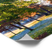 ブルトンオンザウォーター秋の木コッツウォーズUK ポスター (角)