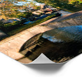 ブルトンオンザウォーター秋の木コッツウォーズUK ポスター (角)