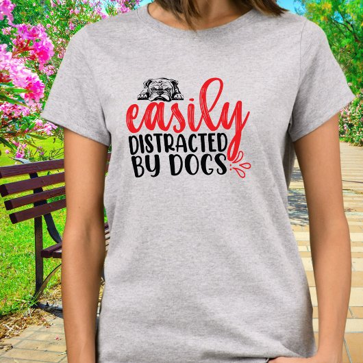 ブルドおもしろいッグに気を取られる Tシャツ