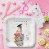 ブルドおもしろいッグ卒業パーティカスタム紙プレート ペーパープレート (パーティー)