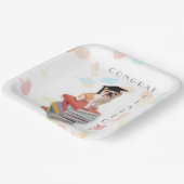 ブルドおもしろいッグ卒業パーティカスタム紙プレート ペーパープレート (傾斜あり)