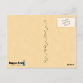 ブルドおもしろいッグ誕生日 ポストカード (裏面)