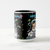 ブルドおもしろいッグ"バルコナウ"宇宙犬の恋人ギフト マグカップ (中央)