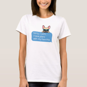 ブルドおもしろいフランスのッグ Tシャツ