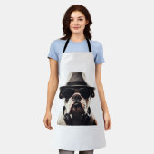 ブルドカッコいいッグ エプロン (着用した状態)