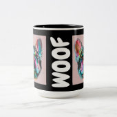 ブルドカラフルフランスのッグ ツートーンマグカップ (中央)