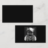 ブルドッおもしろいグフランスのラッパーヒップホップスター 名刺 (正面/裏面)