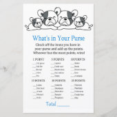 ブルドッグあなたの財布ゲームのベビーシャワーの中に何がある (正面)