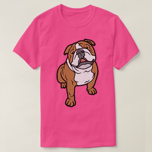 ブルドッグいじめっ Tシャツ (デザイン正面)
