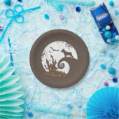 ブルドッグおもしろいとムーンフランスのハロウィーンの衣装 ペーパープレート (パーティー)