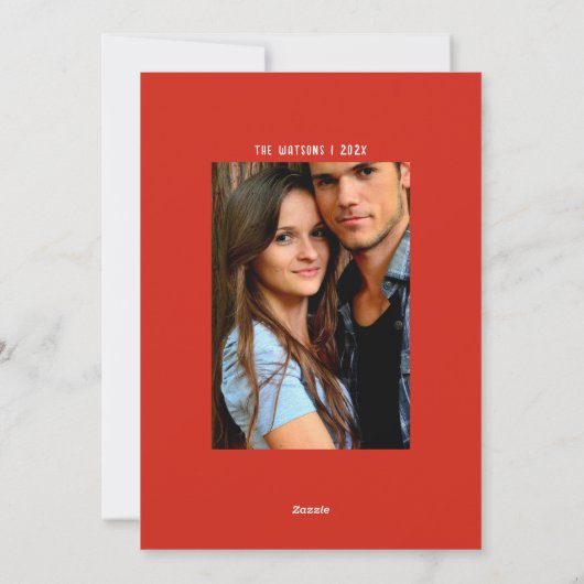 ブルドッグおもしろいクリスマス シーズンカード (裏面)