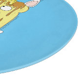 ブルドッグおもしろいフフランスのレンチーかわいい犬の漫画 カッティングボード (角)