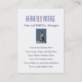 ブルドッグおよびグレートデーン-おもしろいなヴィンテージ 名刺 (裏面)