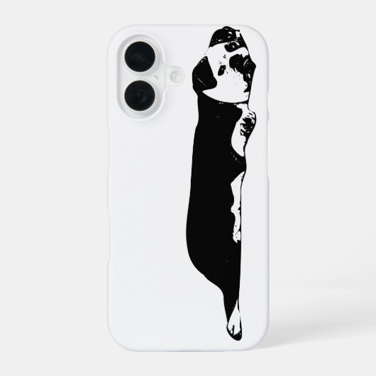 ブルドッグお洒落ガード iPhone 16ケース (裏面)
