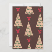 ブルドッグかわいい水彩犬のクリスマスの願い 招待状 (裏面)