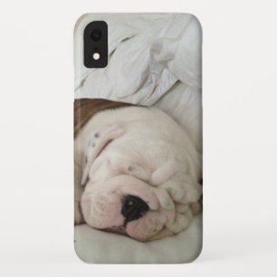 ブルドッグかわいい眠れる子犬 iPhone XRケース
