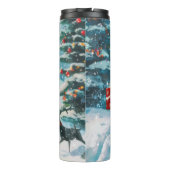 ブルドッグがバイクに乗るクリスマス タンブラー (裏面)