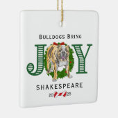 ブルドッグが喜びをもたらす セラミックオーナメント (右)