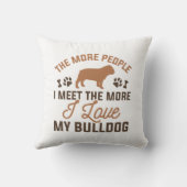 ブルドッグが大好き クッション (裏面)