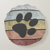 ブルドッグが大好き ラウンドクッション (裏面)